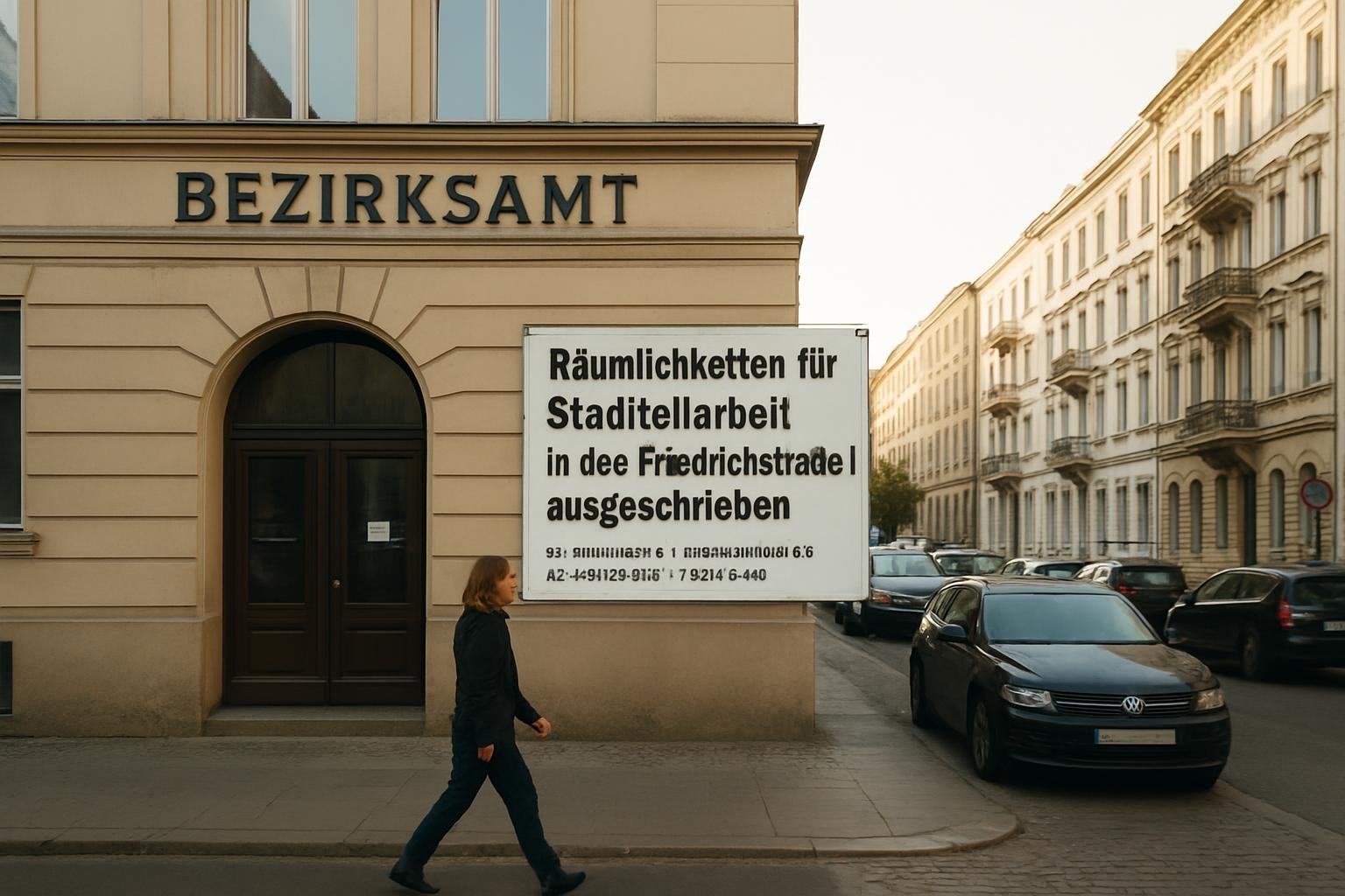 Räumlichkeiten für Stadtteilarbeit in der Friedrichstraße 1 ausgeschrieben - Friedrichshain-Kreuzberg